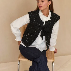 Veste Vali tweed noir
