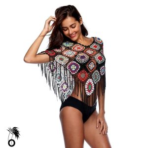 Poncho de plage bohème chic