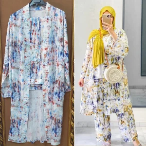 Ensemble Cardigan Et Pantalon avec ceinture