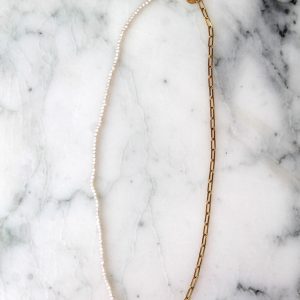 Collier Laïs – Plaqué or et perles