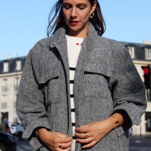 Veste sur-chemise Romane – Gris