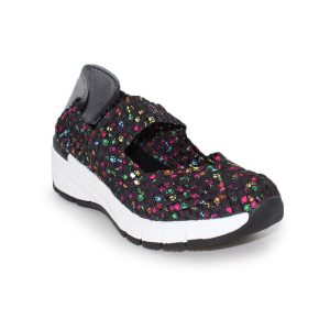 Chaussure ballerine élastique extensible à brides Semelle compensée ROCKSPRING