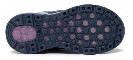 GEOX Androïd baskets fille à velcros Coloris bleu / violet ou gris / rose – Image 4