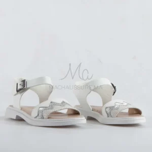 Chloé – Sandales fille en Blanc