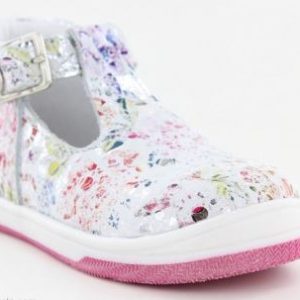 Sandales cuir semi-ouvertes pour bébé fille multicolore BELLAMY Danet