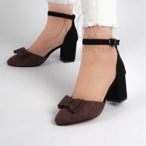 BELLE – Escarpins en Marron