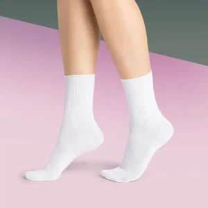 Chaussettes Blanc en coton