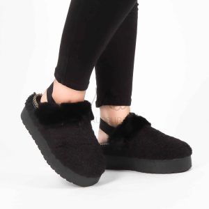 Pantoufles femmes en Noir