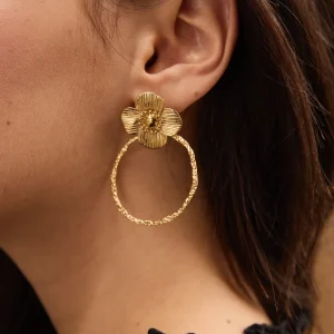 Boucles d'oreilles Boutons d'or