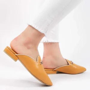 ANJA – Mules Femmes en Moutarde