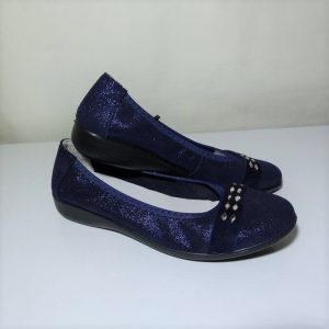 INEA Irvine ballerine plate Coloris marine / strass