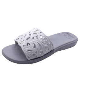 Mules femme Semelle ergonomique en EVA Talon compensé 3 coloris blanc rose ou bordeaux MONIGA BY MONOBO