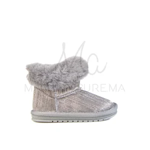 Claude – Bottines Fille en Gris