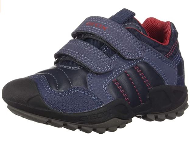 GEOX Savage baskets garçon bout et talon protégés Coloris bleu / rouge – Image 2