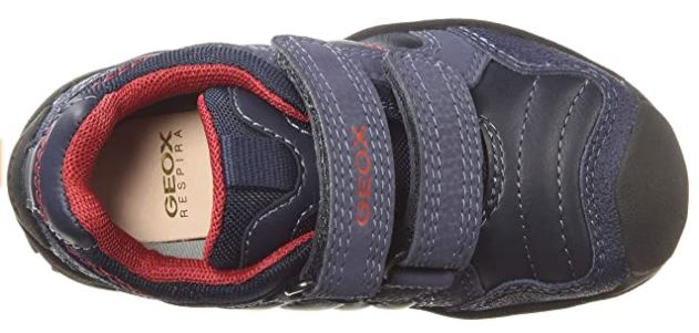 GEOX Savage baskets garçon bout et talon protégés Coloris bleu / rouge – Image 6