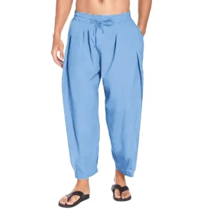 "Rivage Bohème" Pantalon en lin pour homme