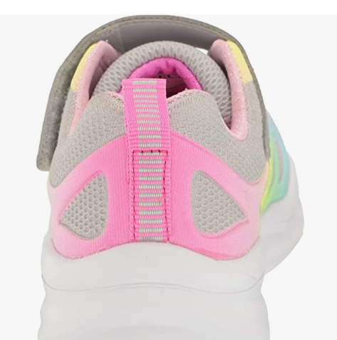 Tennis fillette toile ultra-légère multicolore lacets élastiqués + velcro SKECHERS – Image 5