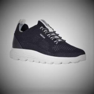 Sneakers femme Lacet Tennis dame Semelle compensée GEOX SPHERICA coloris navy