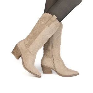 Santiags – Bottes Femmes en Kaki