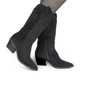 Santiags – Bottes Femmes en Noir