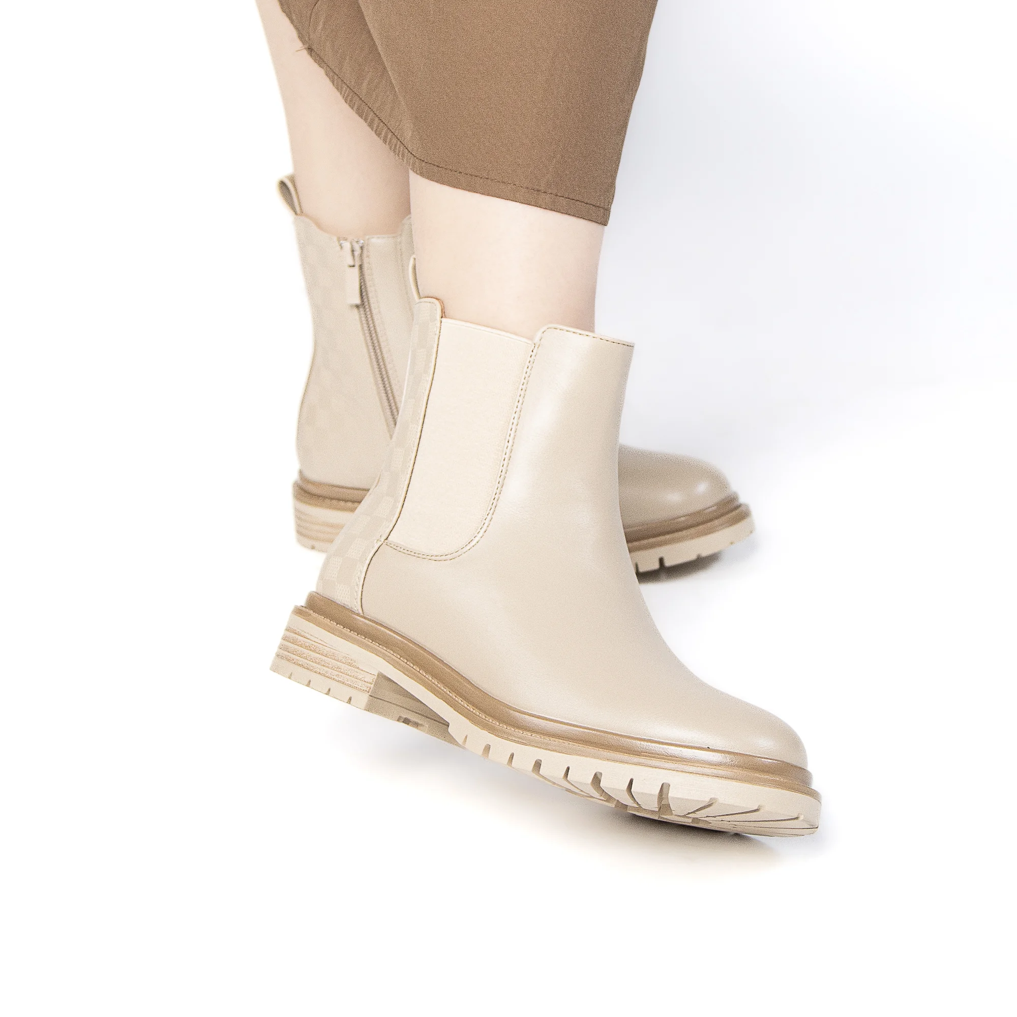 YANTI – Bottines femmes en Kaki – Image 4