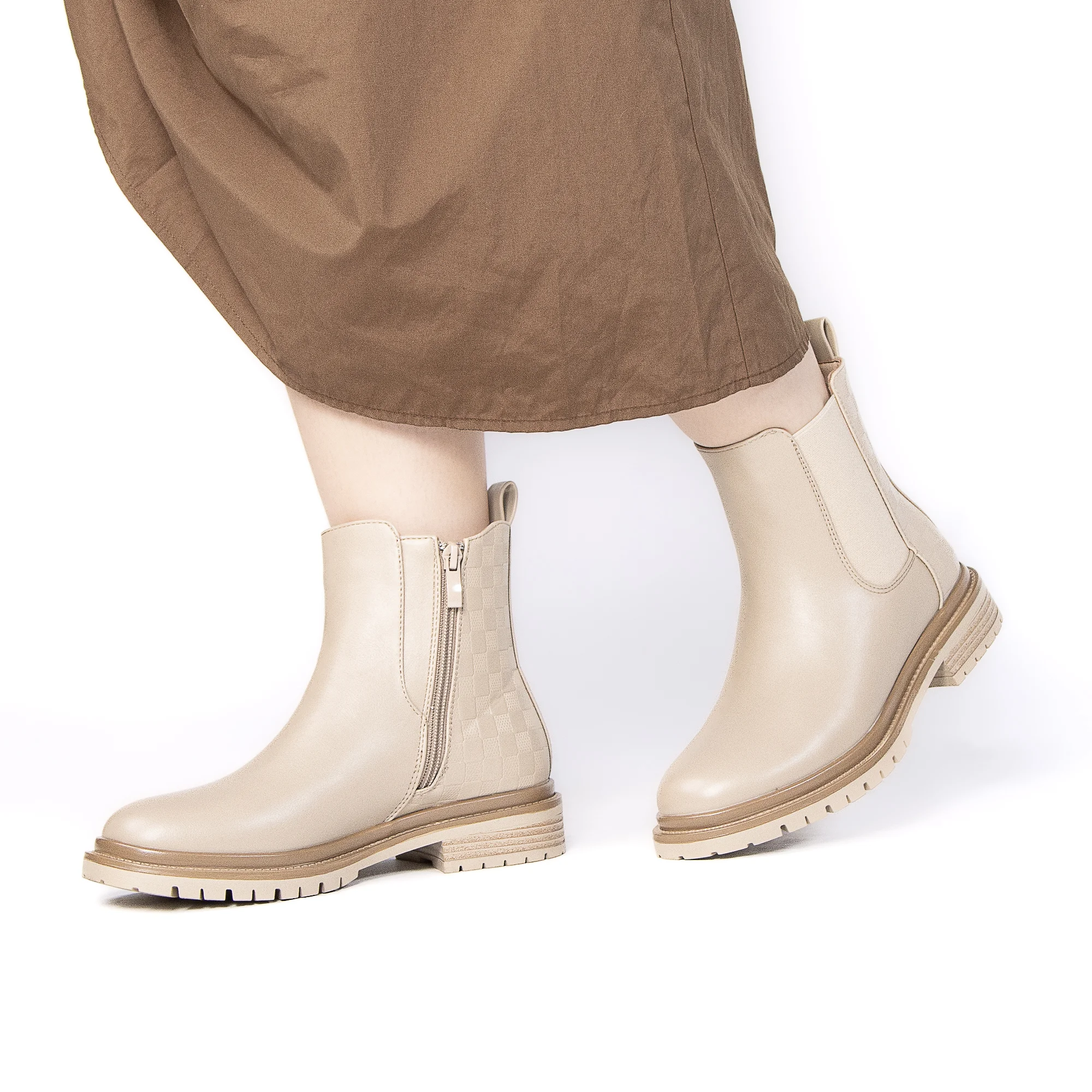 YANTI – Bottines femmes en Kaki – Image 6