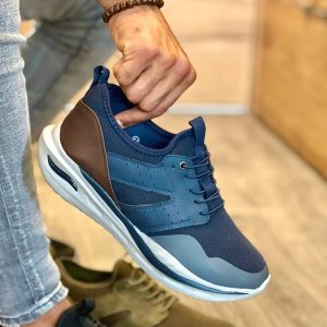 Apex – Baskets Hommes confortables en Bleu