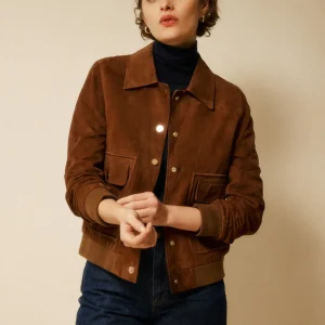 Veste en daim Zoe