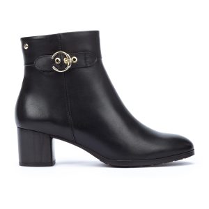 Bottine cuir femme Talon décroché Dessus sans couture Doublure cuir Bout en amande PIKOLINOS Calafat W1Z-8588 Coloris noir