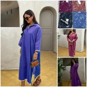 Djellaba tres légère avec fentes sur le côtés très agréable