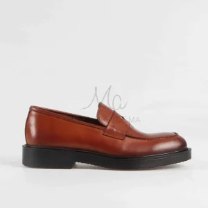 CHAUSSURES DE VILLE HOMMES 100% Cuir en Tabac