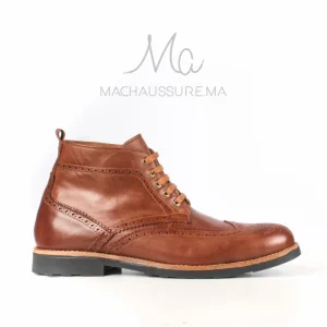 Brave sight bottines hommes -Cuir Tabac