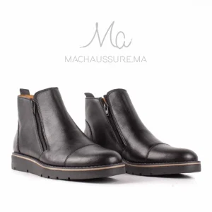 Atwiss Spotless Boots hommes – Cuir Noir