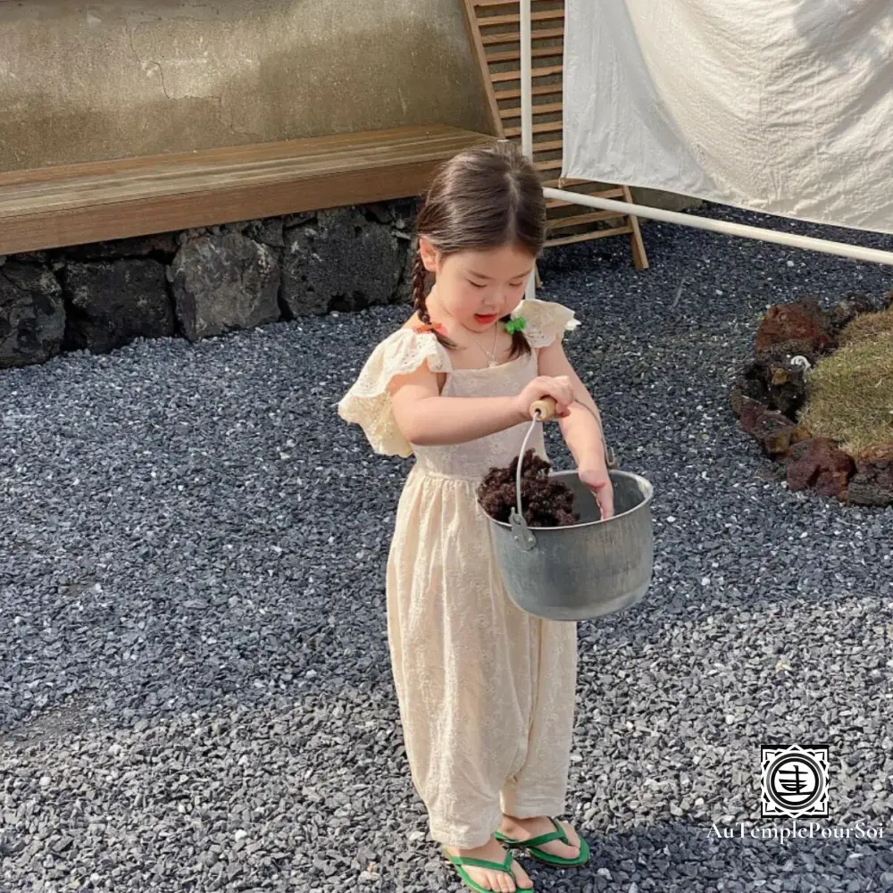 Barboteuse "Sakura": Combinaison Florale pour Filles – Image 5