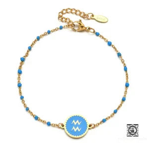 Bracelets Zodiaques en Zircon et Or 18K - Élégance et Signification Astrologique