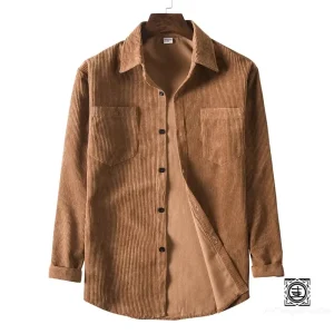Chemise en Velours Côtelé Homme | Confort Décontracté et Style Moderne