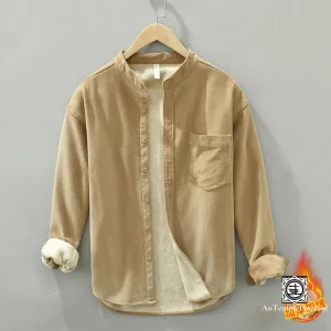 Chemise en Velours Côtelé Homme | Style Décontracté avec Doublure Polaire