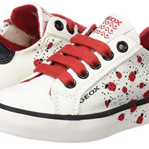 Tennis toile fille avec ou sans lacets + zip Coloris blanc GEOX Ciak