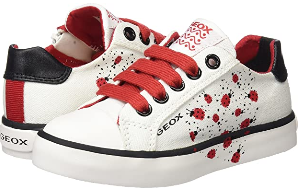 Tennis toile fille avec ou sans lacets + zip Coloris blanc GEOX Ciak