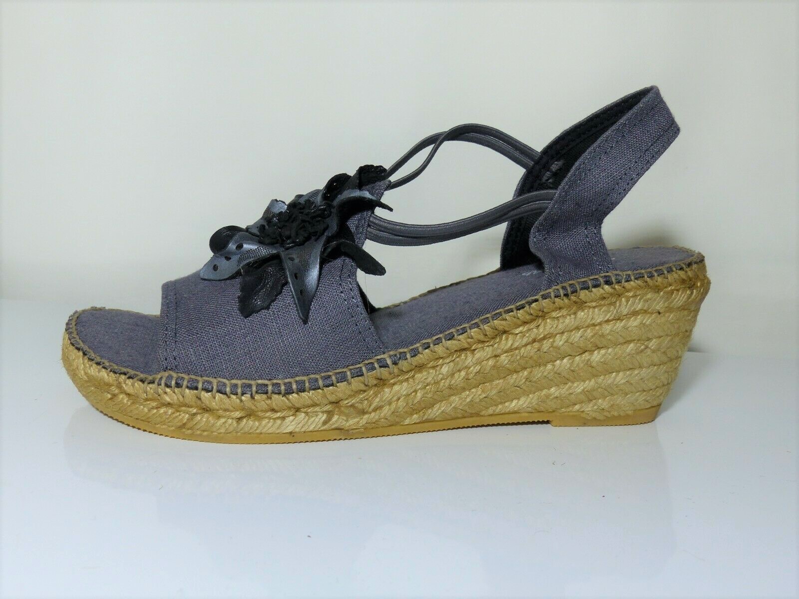 sandales femme Façon espadrilles Talon compensé TONI PONS coloris gris – Image 2