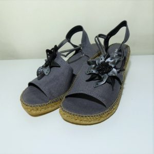 sandales femme Façon espadrilles Talon compensé TONI PONS  coloris gris