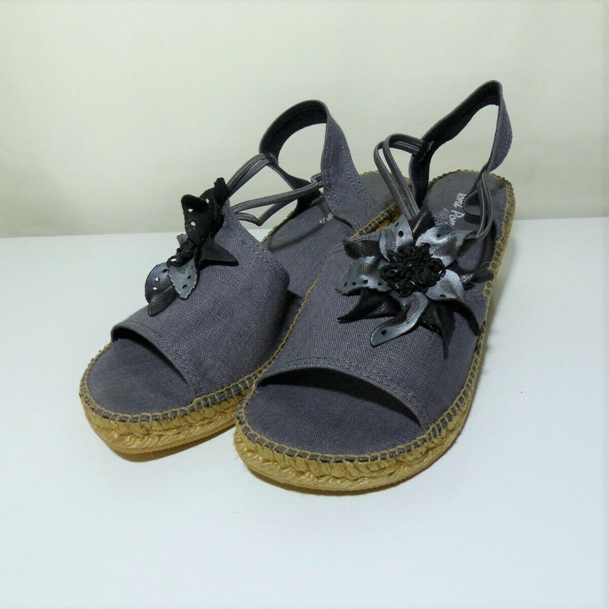 sandales femme Façon espadrilles Talon compensé TONI PONS coloris gris