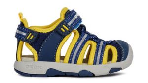 GEOX SAND Sandales bébé garçon coloris navy / yellow
