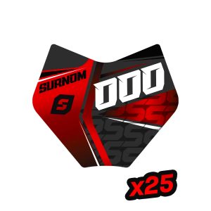 Pack de 25 Stickers Mini-Plaques Personnalisés