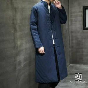 "Sérénité" Manteau Long Traditionnel en Coton